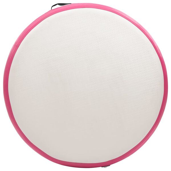 vidaXL Uppbl&aring;sbar gymnastikmatta med pump 100x100x20 cm PVC rosa