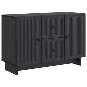 vidaXL Sideboard med l&aring;da Svart 89 x 34,5 x 60 cm Konstruerat tr&auml;