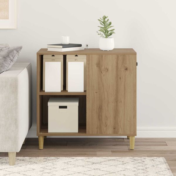 vidaXL Katt hus Artisan Ek 72 x 42,5 x 70 cm Konstruerat tr&auml;