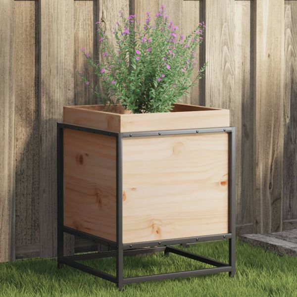 vidaXL Odlingsl&aring;da 40x40x50 cm massiv furu