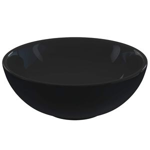 vidaXL Tv&auml;ttst&auml;ll blank svart &Oslash;28x10 cm keramik