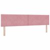 vidaXL Huvudgavel Rosa 200 cm Sammet
