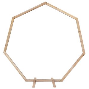 vidaXL Br&ouml;llopsb&aring;ge Ljusbrun 221 x 92 x 216 cm Massiv furu