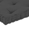 vidaXL Dyna till pallsoffa antracit 73x40x7 cm bomull