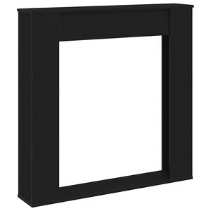 vidaXL &Ouml;ppen spis infattning svart ek 100x20x100 cm konstruerat tr&auml;