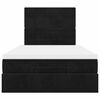vidaXL Ottoman s&auml;ngram med madrasser svart 120x200 cm sammet