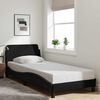 vidaXL Bed Frame with Headboard "Dover" Black 80x200 cm Fabric