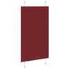 vidaXL Plisserad persienn Bordeaux röd 80x100 cm tyg bredd 79,4 cm