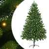 vidaXL Julgran med 300 LED-lampor med stativ Gr&ouml;n 180 cm PE