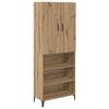 vidaXL Sk&aring;p Artisan Ek 69,5 x 34 x 180 cm Konstruerat tr&auml;