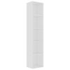 vidaXL Bokhylla vit 40x30x189 cm konstruerat tr&auml;