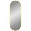 vidaXL V&auml;ggspegel guld 40x15 cm oval