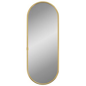 vidaXL V&auml;ggspegel guld 40x15 cm oval