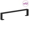 vidaXL M&ouml;belf&ouml;tter 12 st Svart 481 x 40,5 x 100 mm J&auml;rn