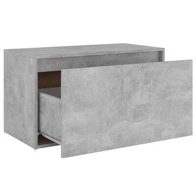 vidaXL Hallbänk betonggrå 80x40x45 cm spånskiva