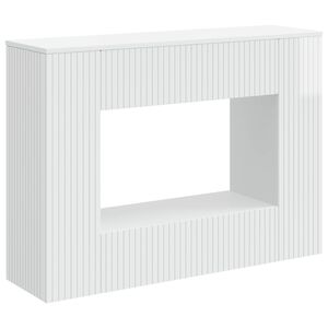vidaXL Konsolbord H&ouml;gblank Vit 101 x 29 x 74 cm Konstruerat tr&auml;