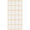 vidaXL Skjutd&ouml;rr guld 102,5x205 cm klart ESG-glas och aluminium
