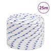 vidaXL B&aring;tlina vit 18 mm 25 m polypropylen