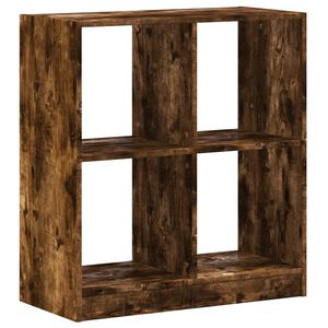 vidaXL Bokhylla r&ouml;kf&auml;rgad ek 68,5x32x75 cm konstruerat tr&auml;