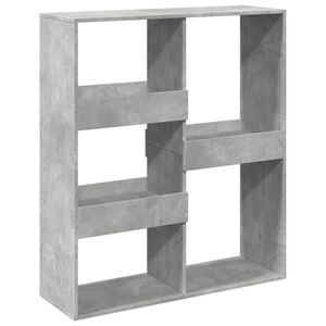 vidaXL Bokhylla/Rumsavdelare betonggr&aring; 100x33x115 cm