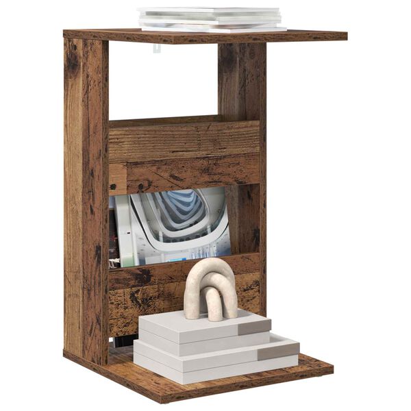 vidaXL Sidobord Gammalt tr&auml; 40 x 35 x 60,5 cm Konstruerat tr&auml;