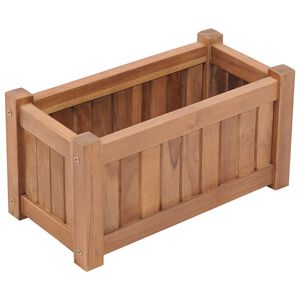 vidaXL Odlingsl&aring;da upph&ouml;jd 50x25x25 cm massivt teaktr&auml;