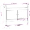 vidaXL Skobänk 80x40x60 cm massiv furu