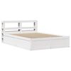 vidaXL S&auml;ngram med huvudgavel vit 120x190 cm massiv furu