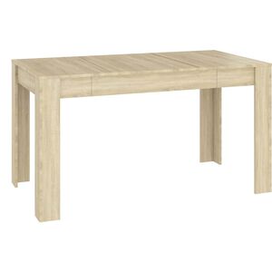 vidaXL Matbord sonoma-ek 140x74,5x76 cm konstruerat tr&auml;