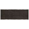 vidaXL Bordsskiva m&ouml;rkbrun 140x50x(2-6) cm massivt tr&auml; levande kant