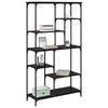vidaXL Hyllsystem Svart Ek 99 x 35,5 x 176 cm Konstruerat tr&auml;