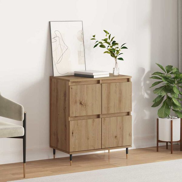vidaXL Sideboard Artisan Ek 60 x 35 x 70 cm