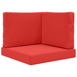 vidaXL Utomhus Soffa Kudde 3 pcs R&ouml;d Polyester