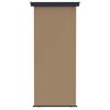 vidaXL Balkongsidomarkis 100 x 250 cm 100% polyester, j&auml;rn, st&aring;l Taupe