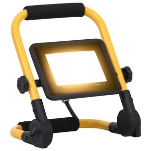 vidaXL Str&aring;lkastare med handtag 30 W LED varmvit