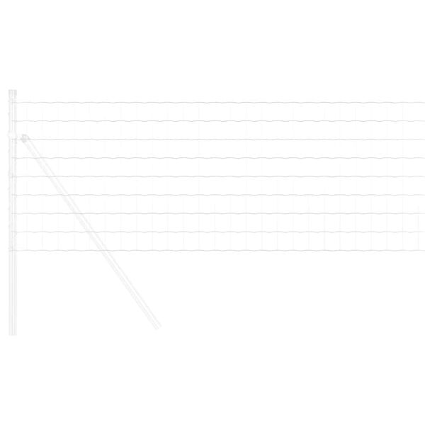 vidaXL Eurogärdsel 0,4 x 25 m PVC-belagt järn