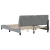 vidaXL Bed Frame without Mattress Light Grey 160x200 cm Fabric