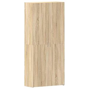vidaXL Skosk&aring;p 80 x 35.5 x 180 cm Konstruerat tr&auml; Brun