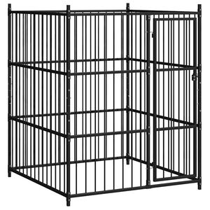 vidaXL Hundg&aring;rd f&ouml;r utomhusbruk 150x150x185 cm