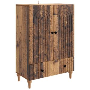vidaXL Sideboard Gammalt tr&auml; 66 x 34,5 x 95 cm Konstruerat tr&auml;