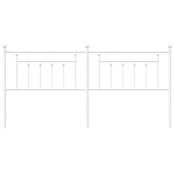 vidaXL Ers&auml;ttningsgavel metall vit 193 cm