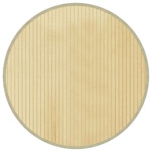 vidaXL Matta rund ljus naturlig 60 cm bambu