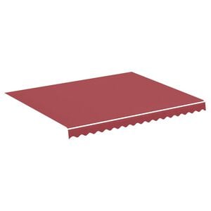 vidaXL Ers&auml;ttningstyg f&ouml;r markis vinr&ouml;d 300x250 cm polyester