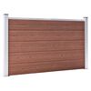 vidaXL Staketpanel WPC 872x106 cm brun