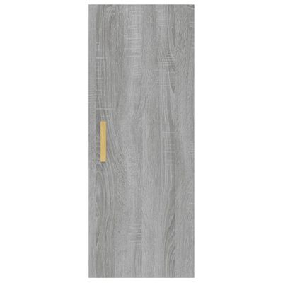 vidaXL Väggskåp grå sonoma 34,5x34x90 cm konstruerat trä