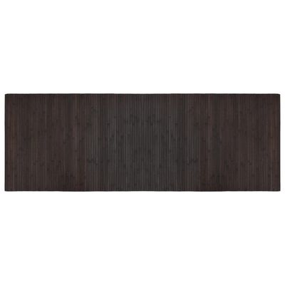 vidaXL Matta rektangulär mörkbrun 70x200 cm bambu