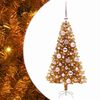 vidaXL Julgran Guld 120 cm PET