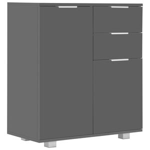 vidaXL Sk&auml;nk h&ouml;gglans gr&aring; 71x35x80 cm sp&aring;nskiva