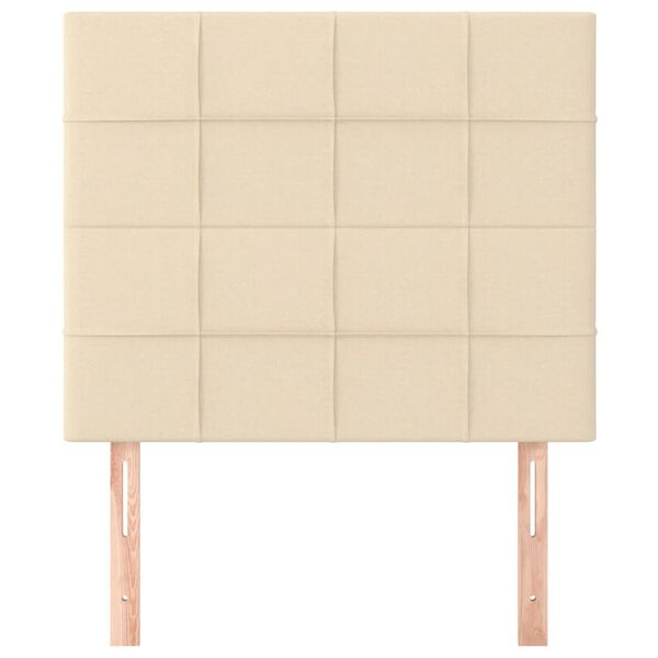 vidaXL S&auml;nggavel creme 90x5x118/128 cm tyg