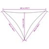 vidaXL Solsegel oxfordtyg trekantigt 5x5x6 m mörkgrön